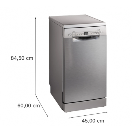 BOSCH SPS2HKI55E Ελεύθερο Πλυντήριο Πιάτων για 10 Σερβίτσια 45cm με Wi-Fi Inox BOSCH SPS2HKI55E Ελεύθερο Πλυντήριο Πιάτων για 10 Σερβίτσια 45cm με Wi-Fi Inox